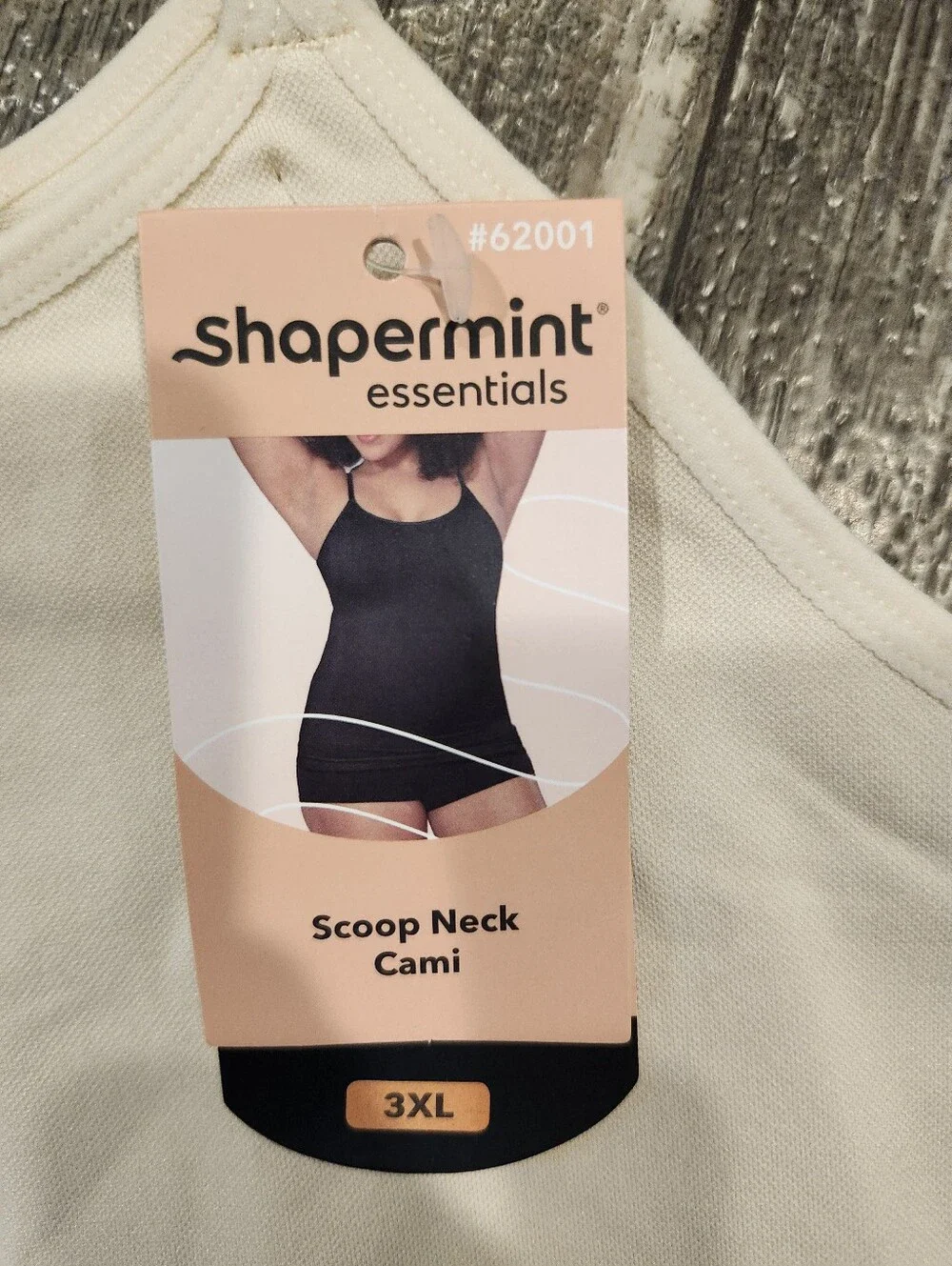 Shapermint Essentials Scoop Neck Cami 3XL Nude Beige Shapewear Tank NWTSoft an